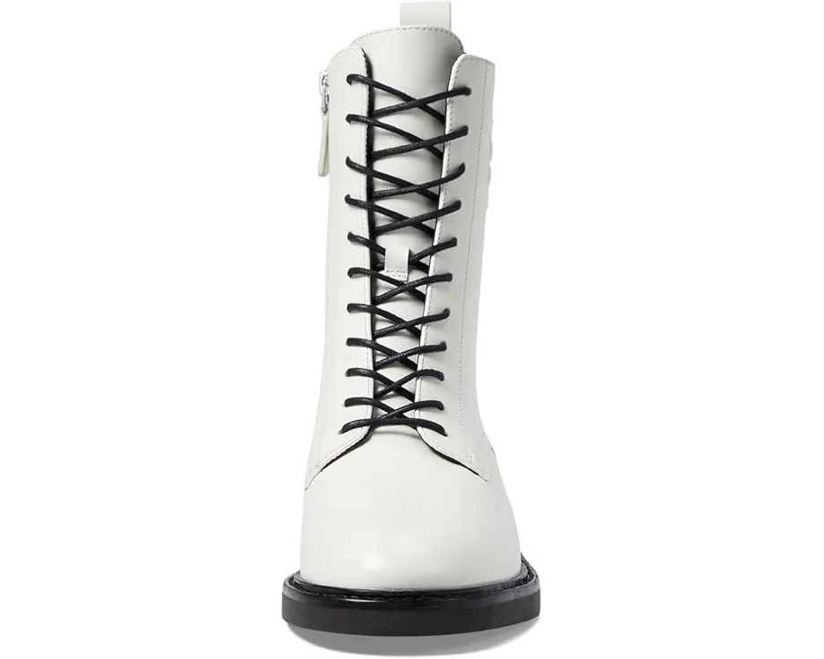 Ботинки Tory Burch Double T Combat с молнией сбоку и квадратным каблуком