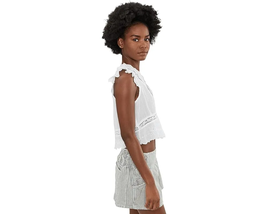 Топ Day Dreamer от Free People с вышивкой и расклешенным силуэтом