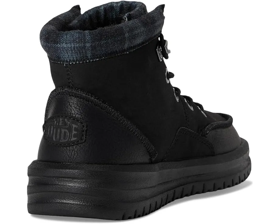 Детские ботинки Hey Dude Bradley Classic на шнурках с кожаным верхом и стелькой Memory Foam