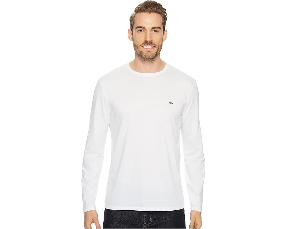 Футболка Lacoste с длинным рукавом и круглым вырезом из пима-джерси