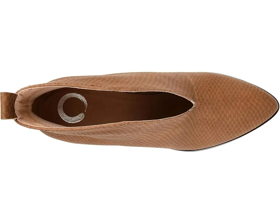 Ботильоны Journee Collection Bellamy с глубоким V-образным вырезом и каблуком