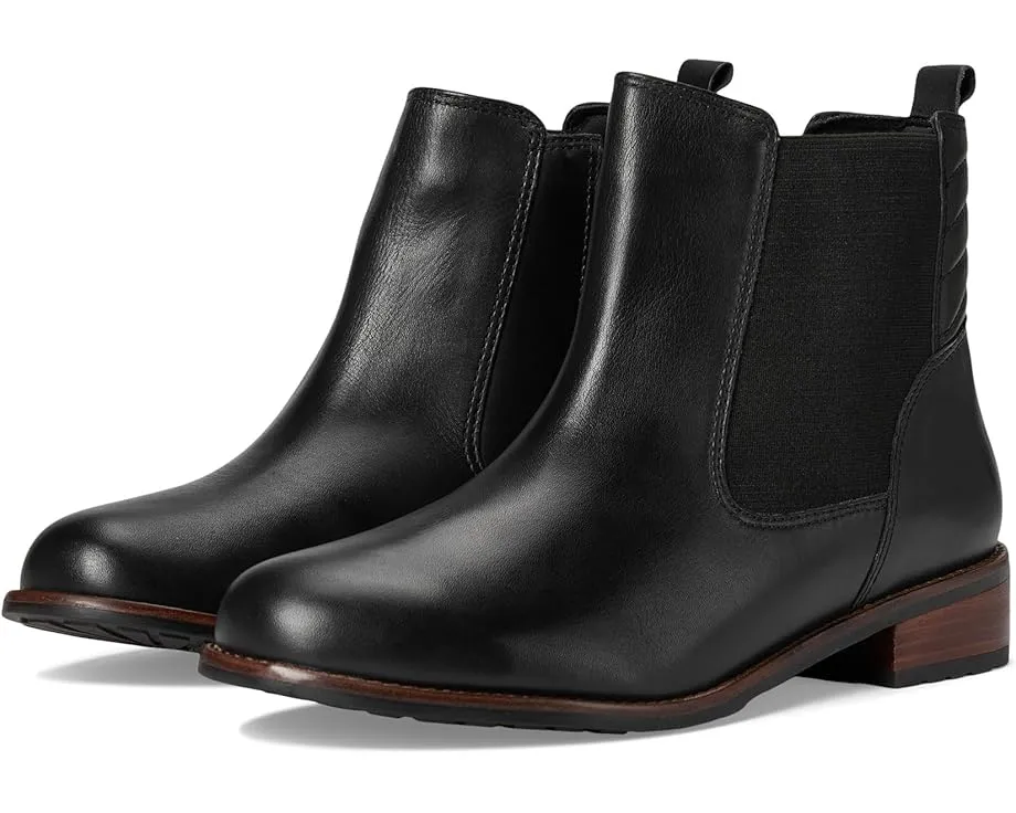 Челси Luxe David Tate из водонепроницаемой кожи на массивном каблуке