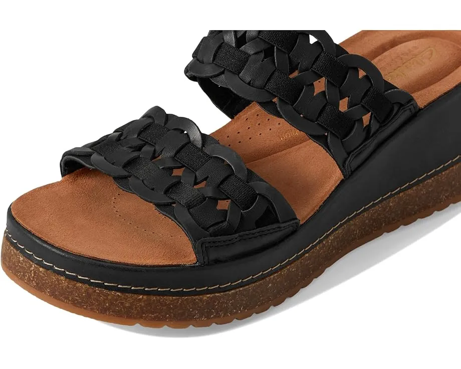 Сандалии-мюли Clarks Kassanda Mule с плетеной платформой