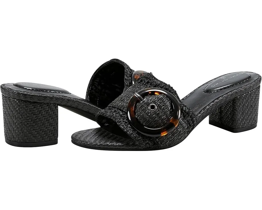 Босоножки Bandolino Anni на устойчивом каблуке с плетением из рафии и крупной пряжкой