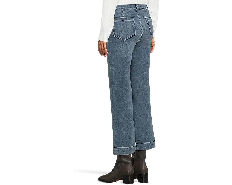 Брюки Faherty с высокой посадкой и карманами-патчами из стрейч-терри