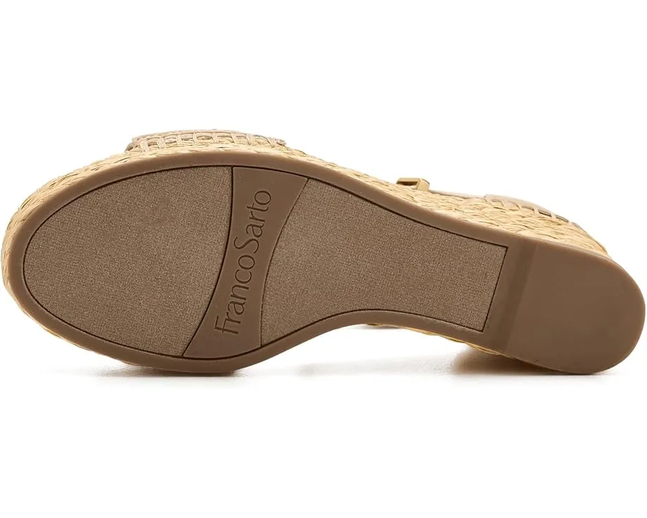 Эспадрильи L-Clemens9 на танкетке из джута с ремешком Franco Sarto
