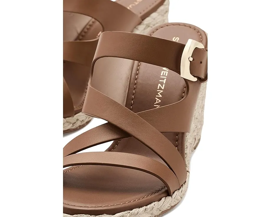 Босоножки Stuart Weitzman Sai Espadrille Wedge на танкетке из джута