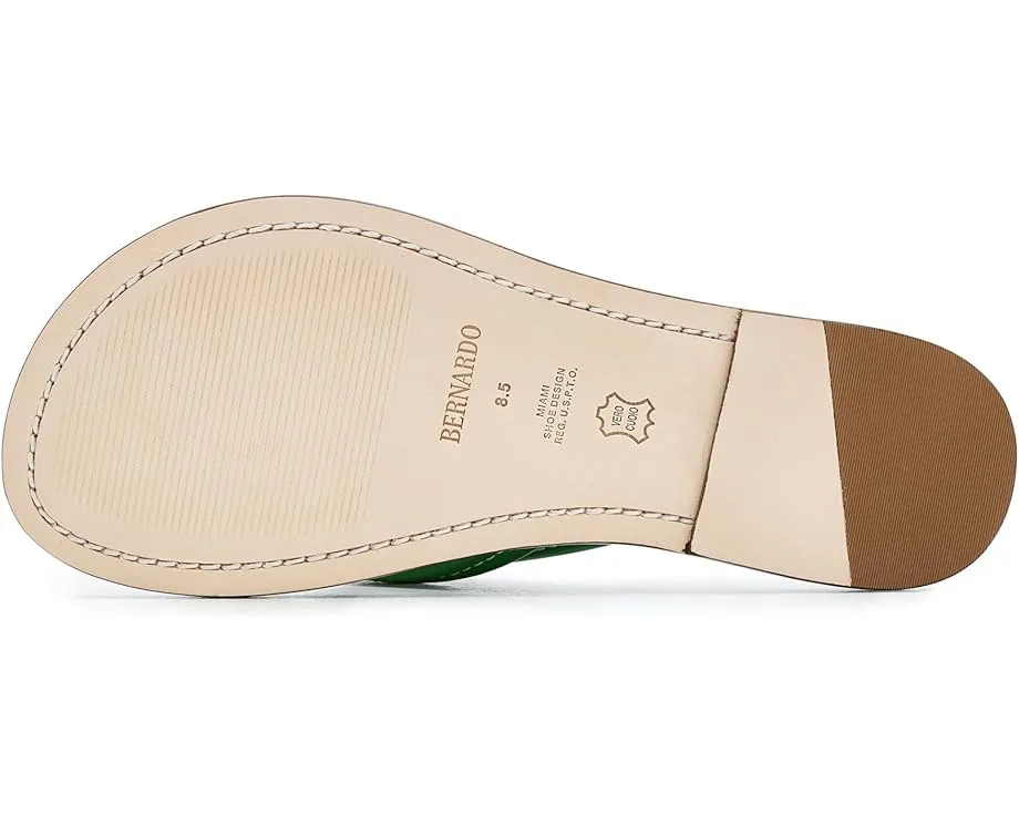 Бразильские шлепанцы Bernardo Miami из натуральной кожи