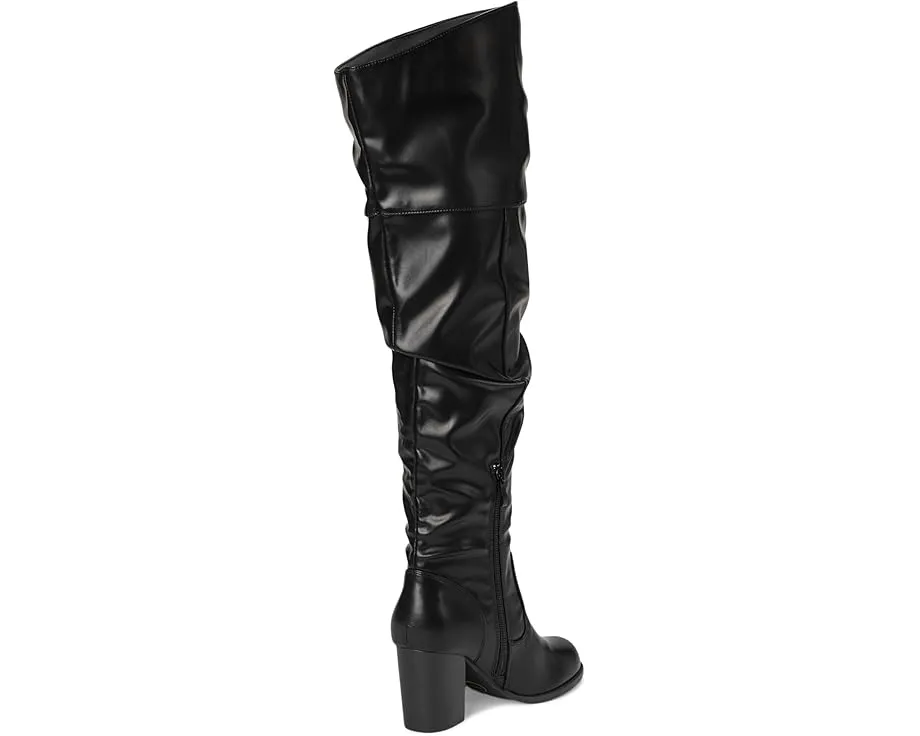 Journee Collection сапоги Kaison с плиссировкой и высоким голенищем