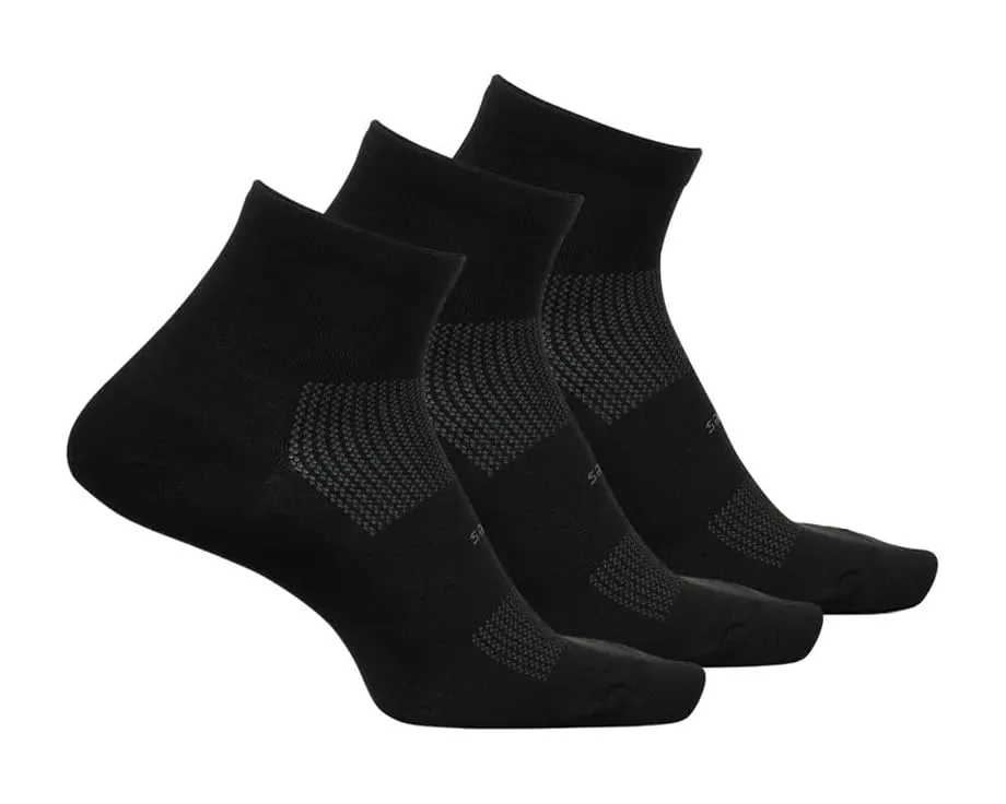Набор из 3 пар спортивных носков Feetures High Performance Ultra Light Quarter