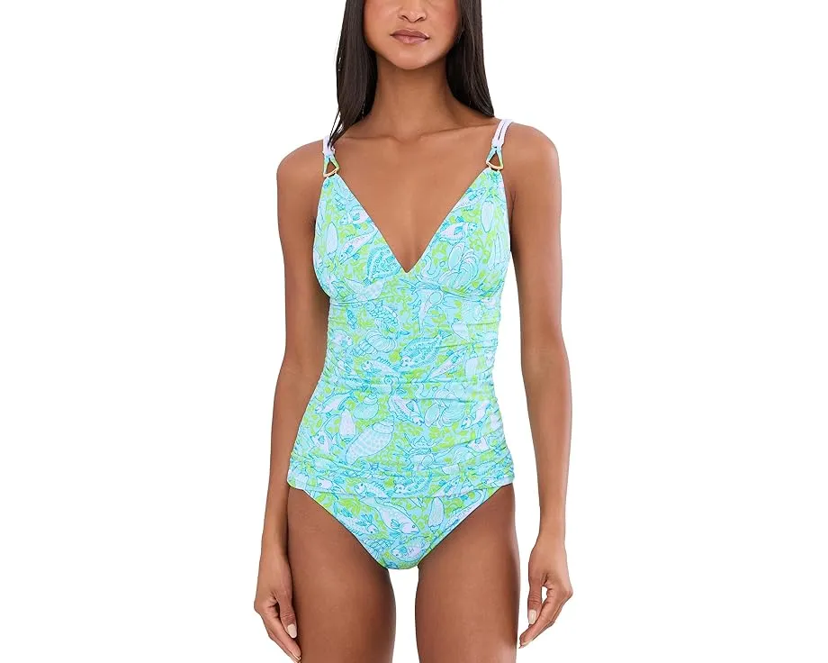 Топ танкини Lilly Pulitzer Amarika с V образным вырезом