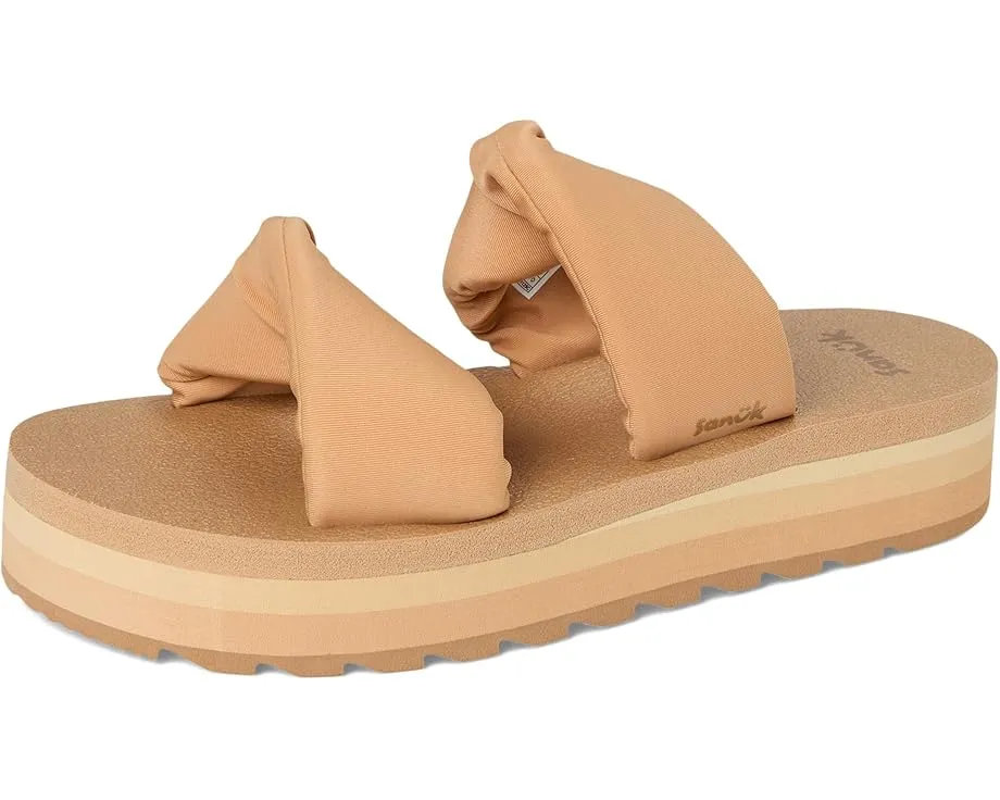 Сандалии Sanuk Yoga Twist-n-slide с платформой и стегаными ремнями на удобной стельке из пеноматериала