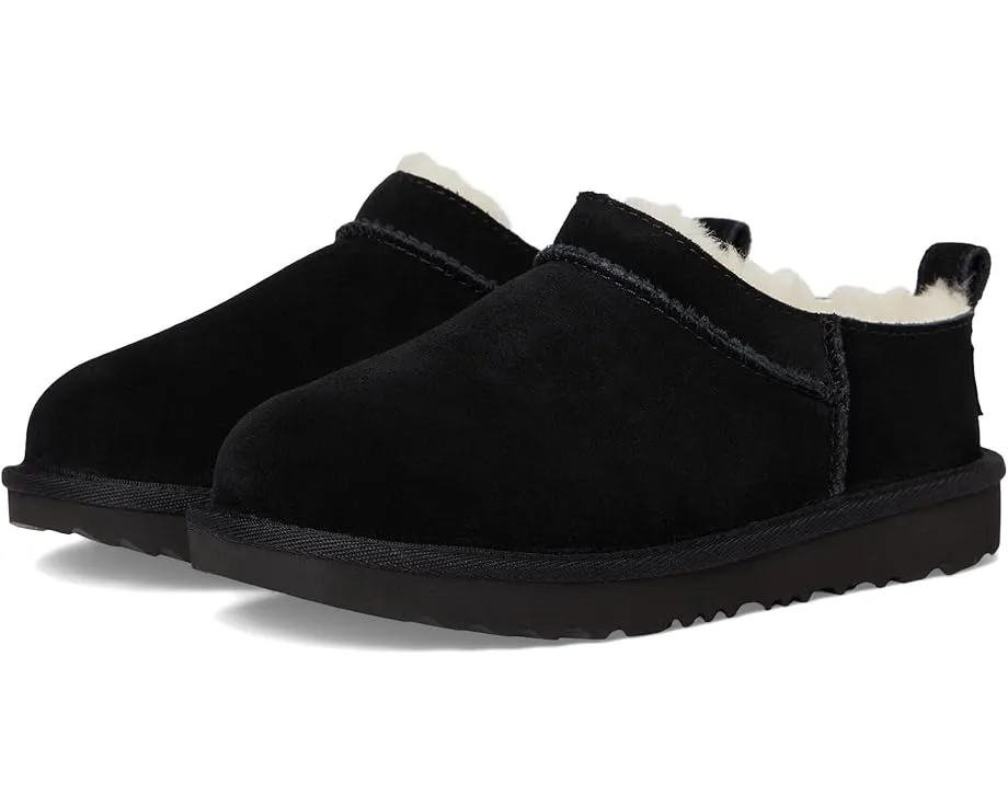 UGG Kids Classic Micro угги из натуральной замши с подкладкой из овчины и подошвой из сахарного тростника