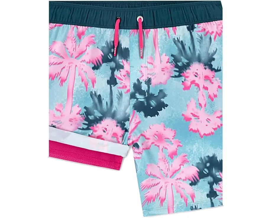 Шорты Hurley Kids Pop Color Palm Pull-On Swim Trunks с яркой графикой