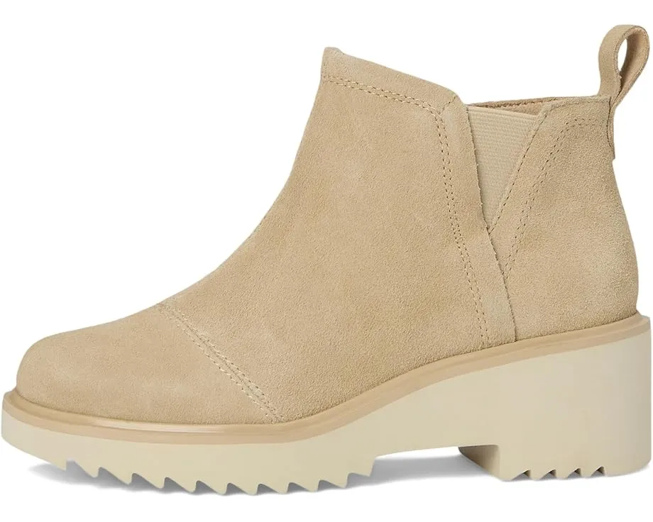 Ботинки TOMS Maude на платформе из замши с боковой молнией