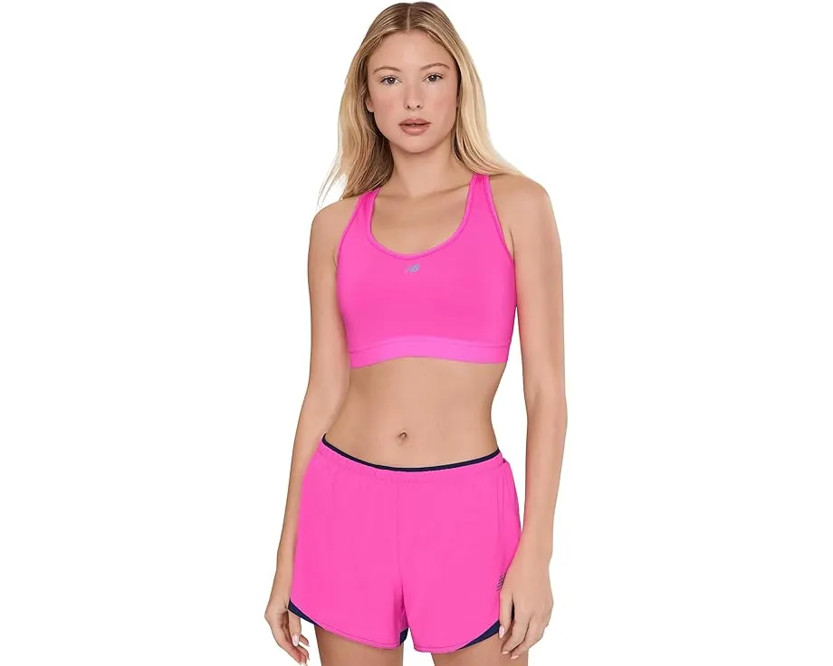 Спортивный бюстгальтер New Balance Nb Essential Run Bra розовый