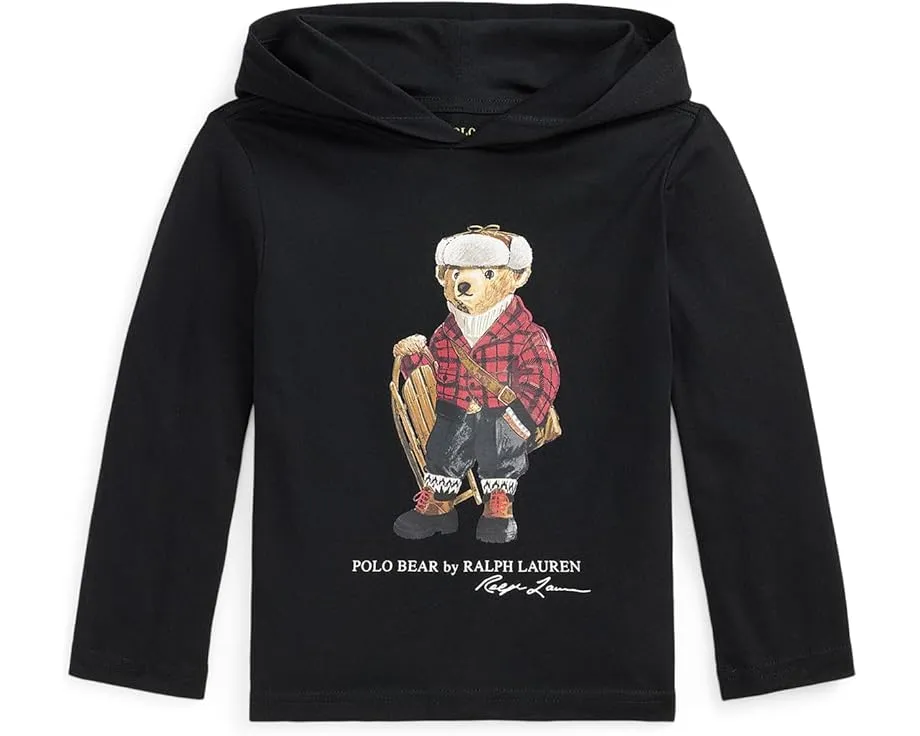 Детская футболка с капюшоном Polo Bear Cotton Hooded Tee с мишкой Поло