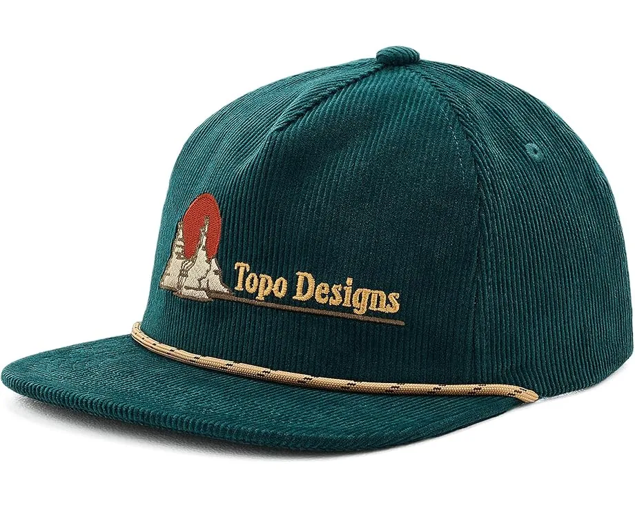 Бейсболка Corduroy Trucker из вельвета с плоским козырьком Topo Designs
