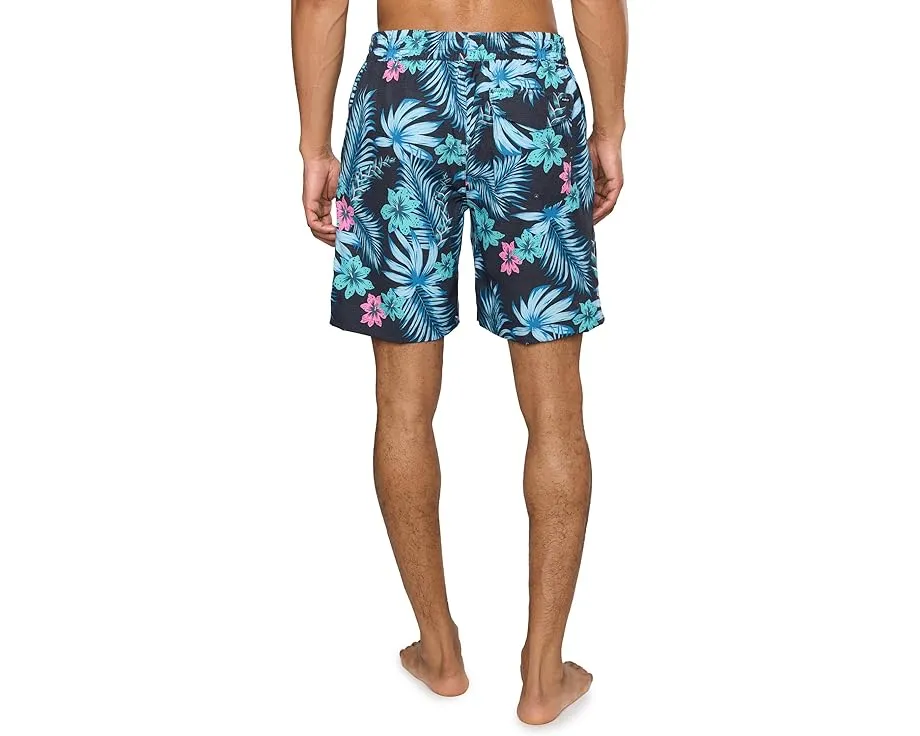 Плавки Hurley Floral Volley с цветочным принтом и защитой UPF 50+