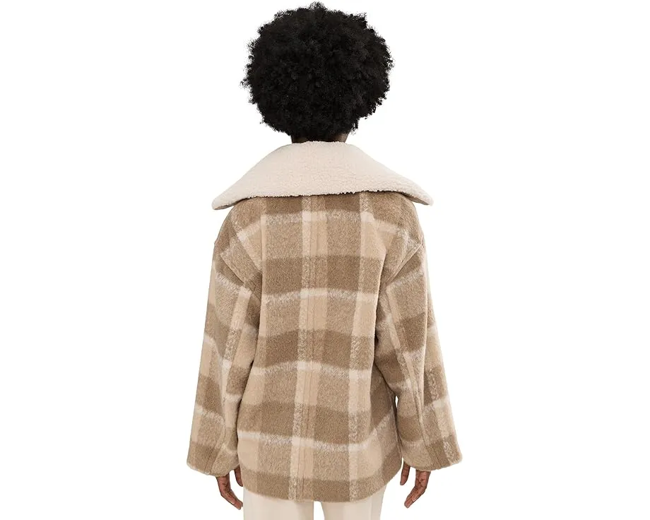 Короткое пальто-бушлат Levi's из смесовой шерсти с отстегивающимся воротником