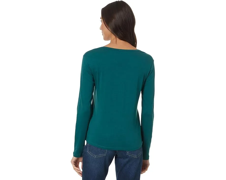 Футболка Toad&Co Rose с длинным рукавом и V-образным вырезом