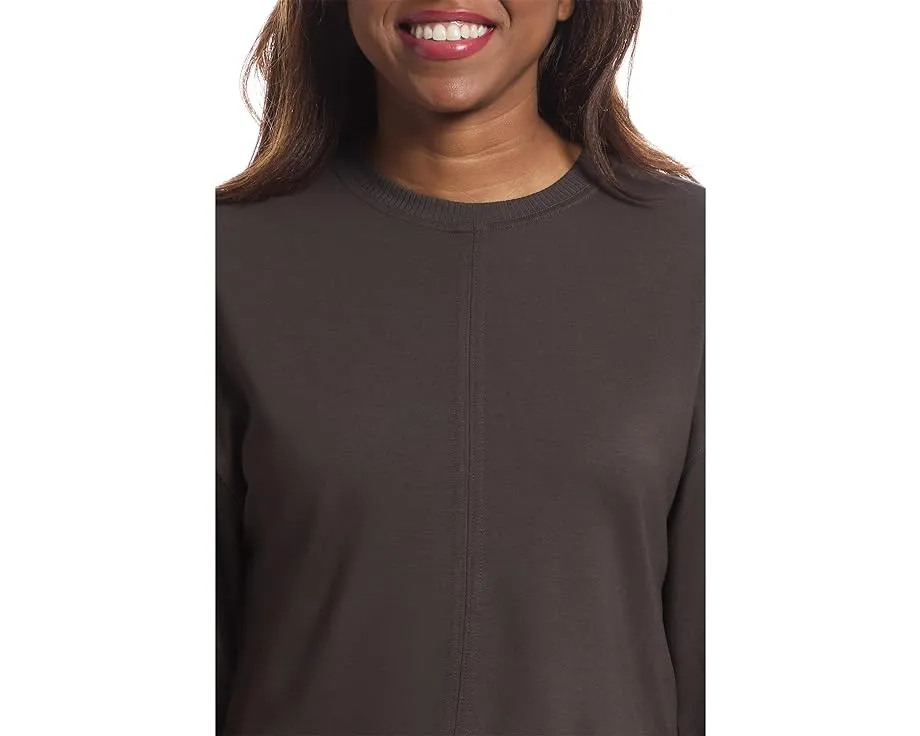 TravisMathew Топ Friday Ponte с коротким рукавом и прямым подолом