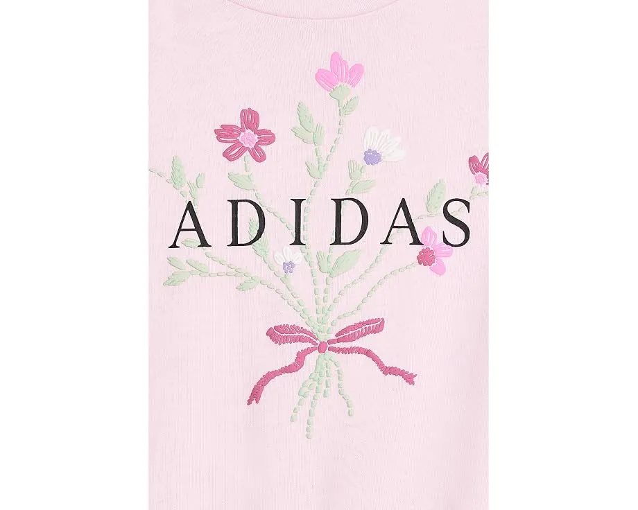 Комплект футболка и штаны Adidas с принтом для малышей Розовый