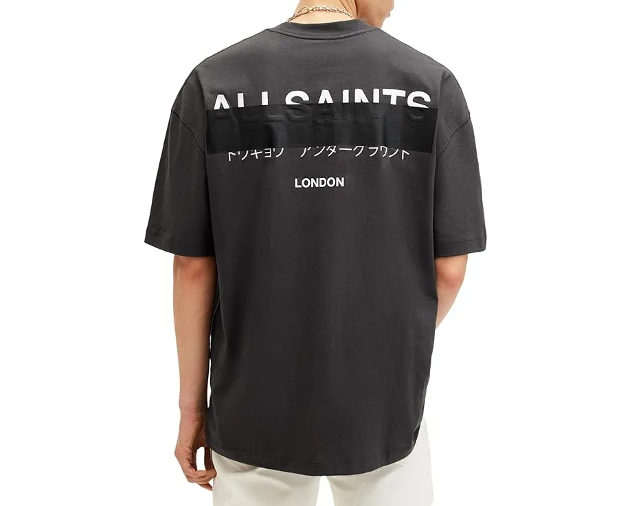 Футболка AllSaints Redact с коротким рукавом и объемным кроем