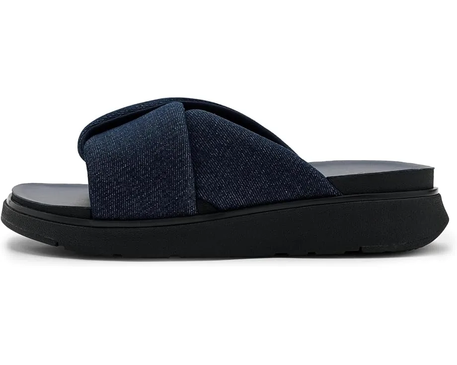 Сланцы FitFlop Gen FF Folded из денима с клиновидным каблуком