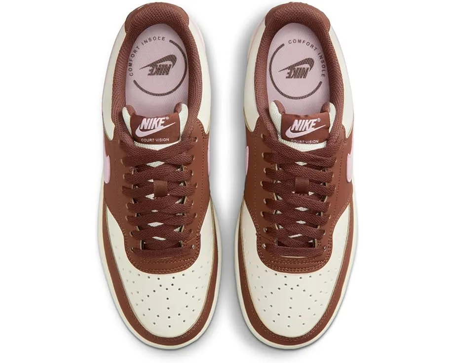 Кроссовки Nike Court Vision Low из искусственной кожи с перфорацией