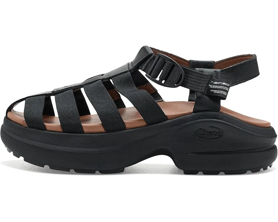 Сандалии Chaco Cushform Fisherman на платформе с кожаным верхом