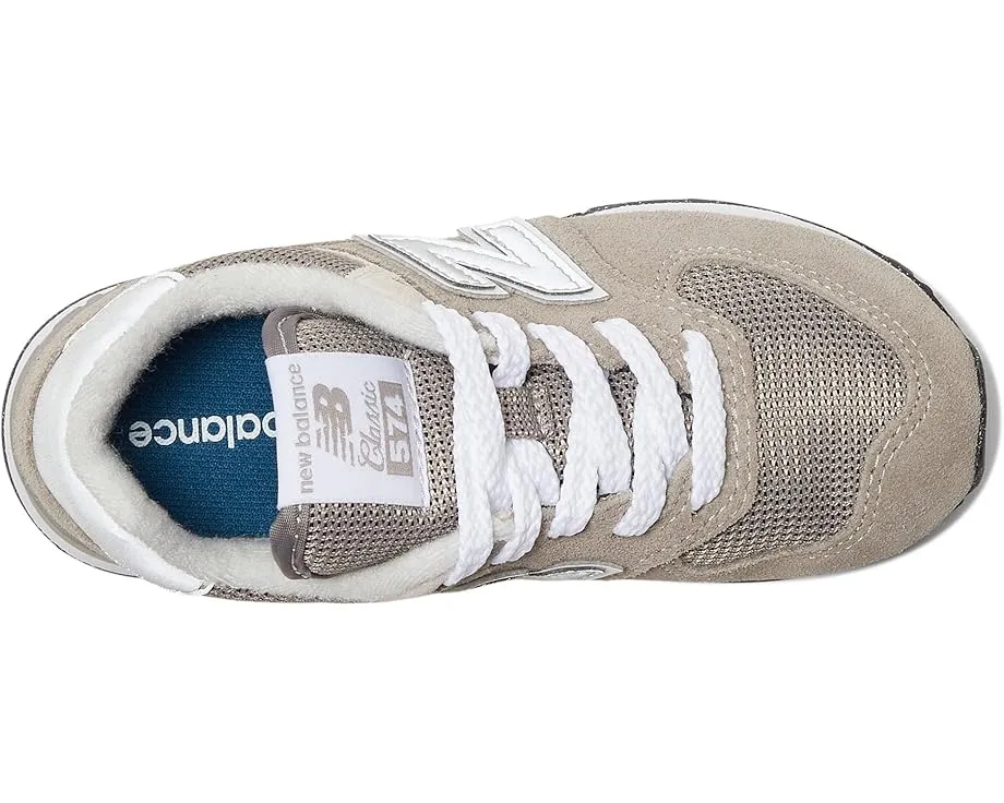 New Balance 574 Core детские кроссовки с верхом из замши и сетки