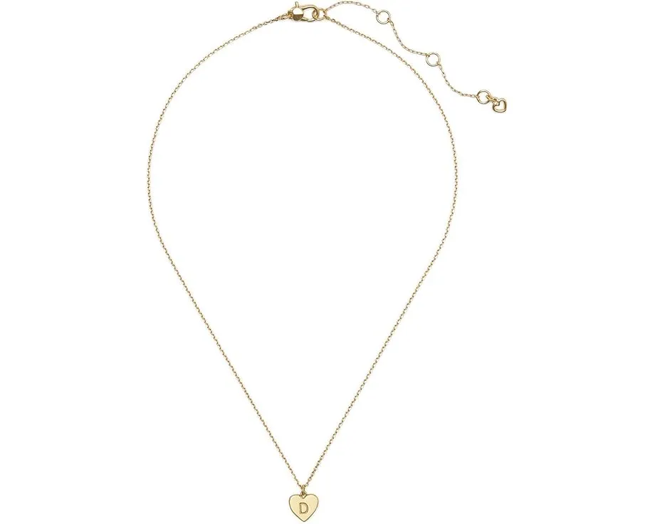 Кулон Kate Spade New York D Pendant в форме сердца с инициалом