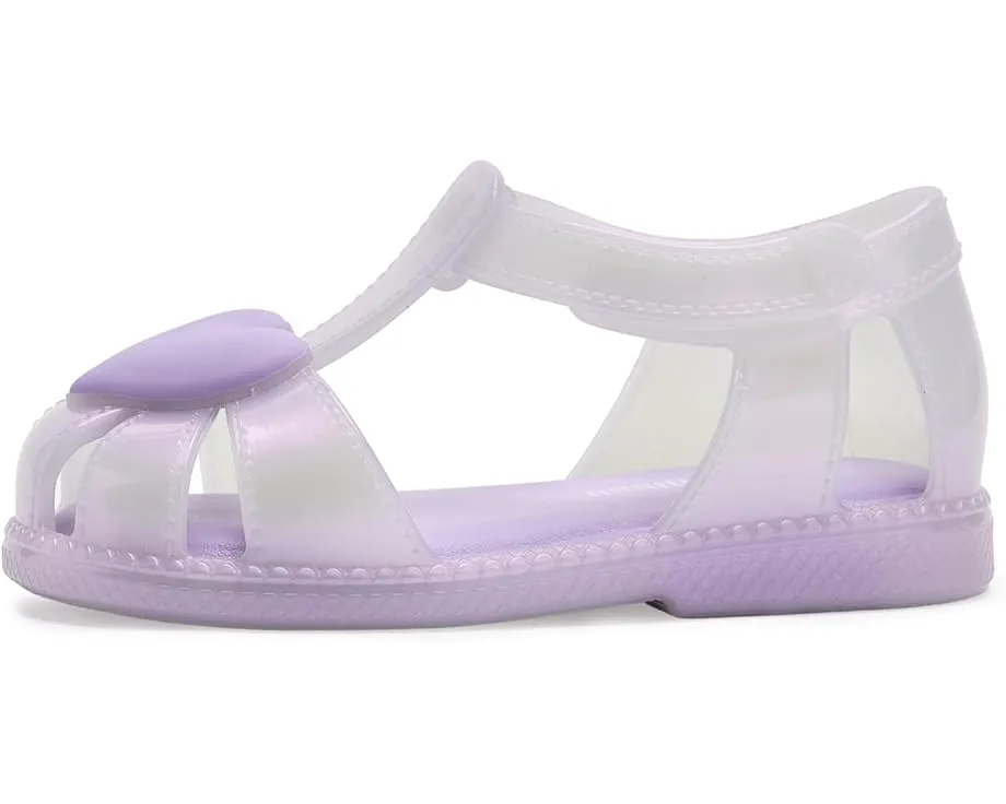 Mini Melissa Сандалии Hip Heart Ballerina для малышей с липучкой и водонепроницаемым ПВХ
