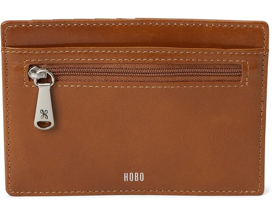 Кожаный кошелек HOBO Euro Slide на молнии с отделением для карт