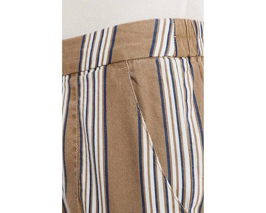 Брюки Topaz с высокой талией KUT from the Kloth в полоску Tan/Navy