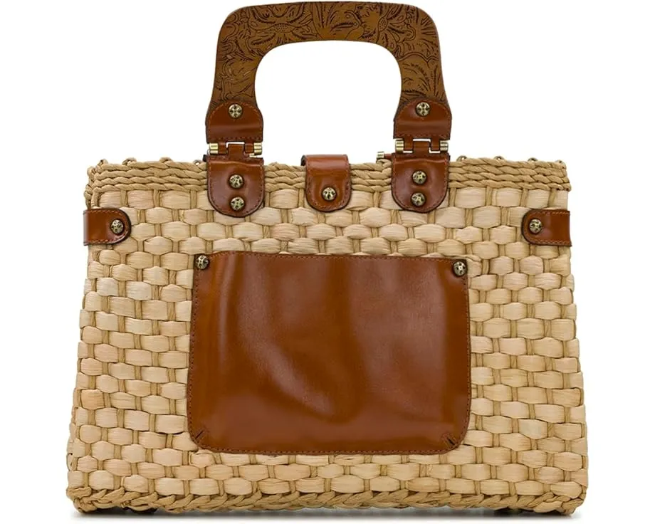 Сумка-сатчел Patricia Nash Sancia с плетением и деревянными ручками