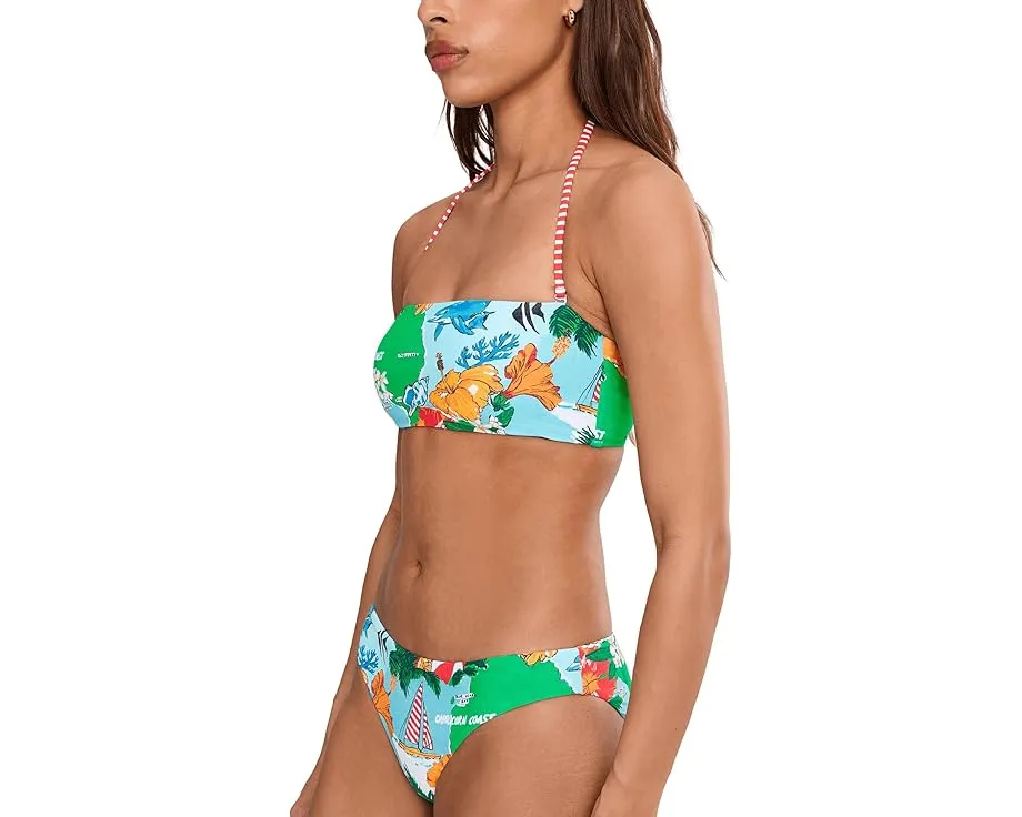 Топ бандо Seafolly Viva Vacation с принтом и съемными чашками