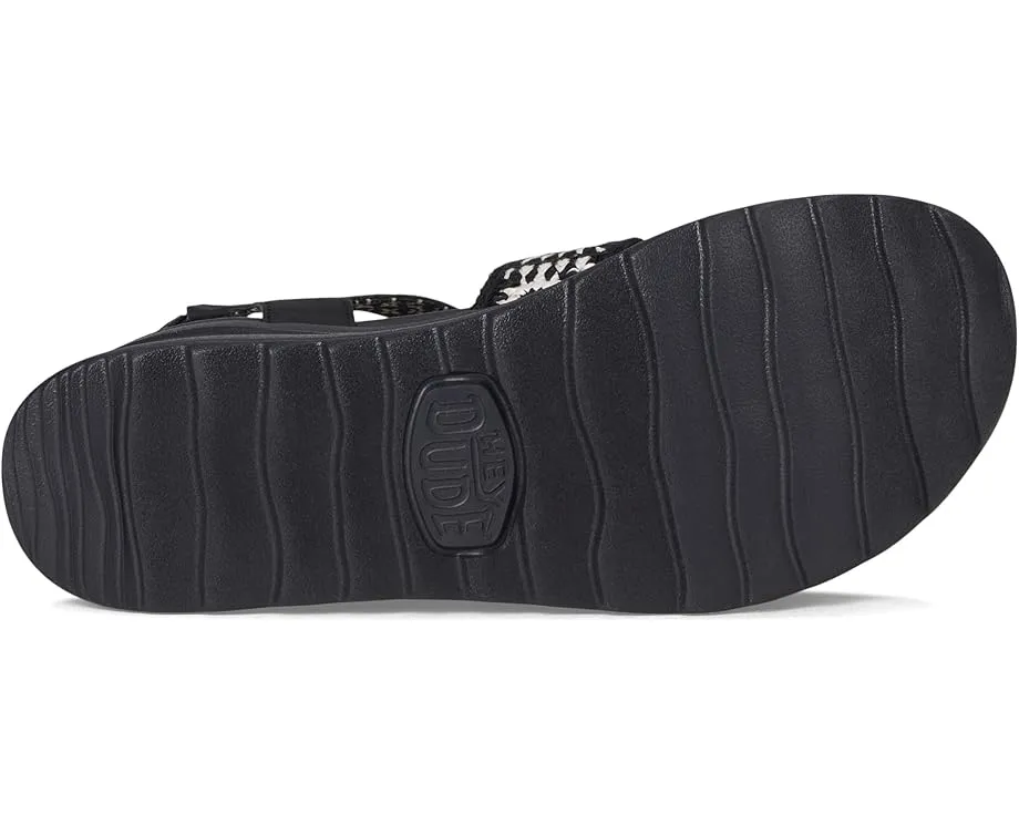 Сандалии Hey Dude Delray Buckle Cottage Crochet с пряжкой и принтованной подкладкой