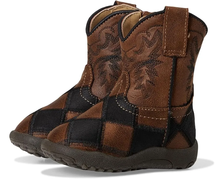 Сапоги Cowbabies Bird Blocks с цветными блоками и боковой молнией