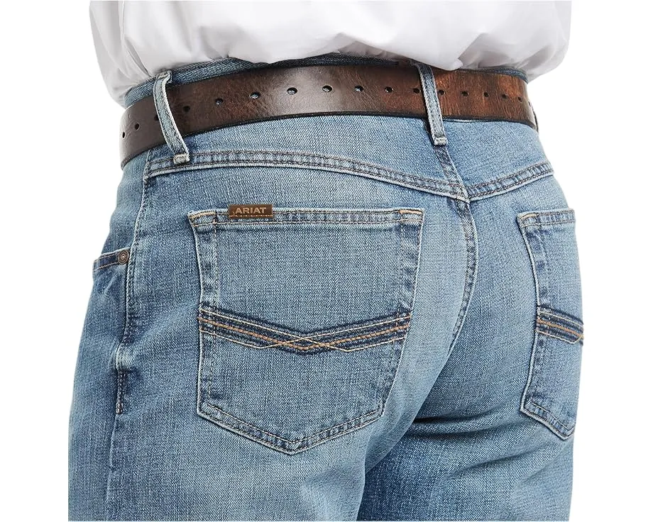 Джинсы Ariat M4 Low Rise Stackable Straight Leg в цвете Sawyer с эффектом потертостей