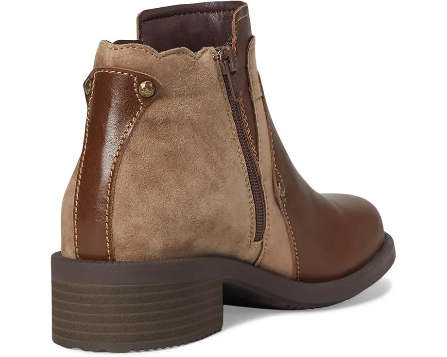 Ботильоны Spike из комбинации кожи и замши с декоративными гвоздиками David Tate