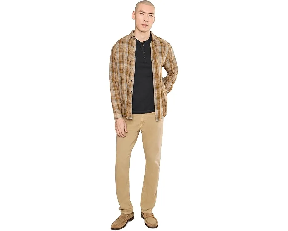 Футболка John Varvatos Elm Henley с длинным рукавом