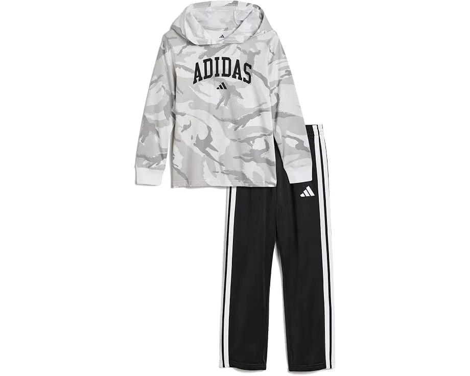Adidas AOP Flutter Sleeve Pullover and Barrel Pant Set Toddler Little Kid
