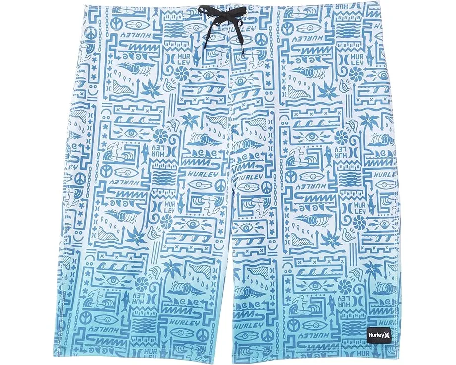 Шорты для серфинга Hurley Kids Squiggle с ярким принтом и сетчатой подкладкой