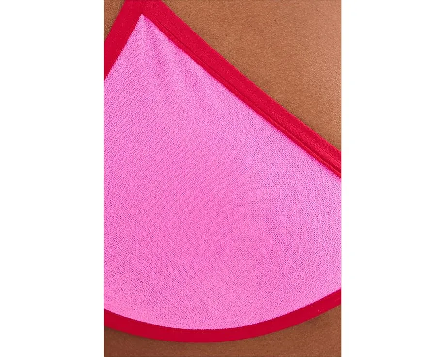 Купальный топ Leona с текстурной тканью и контрастным кантом