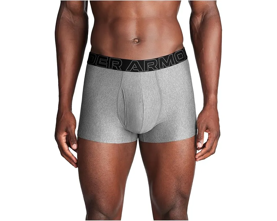 Набор из 3 боксеров Under Armour Performance Tech Solid длиной 3 дюйма (7.62 см) с технологией быстрого высыхания
