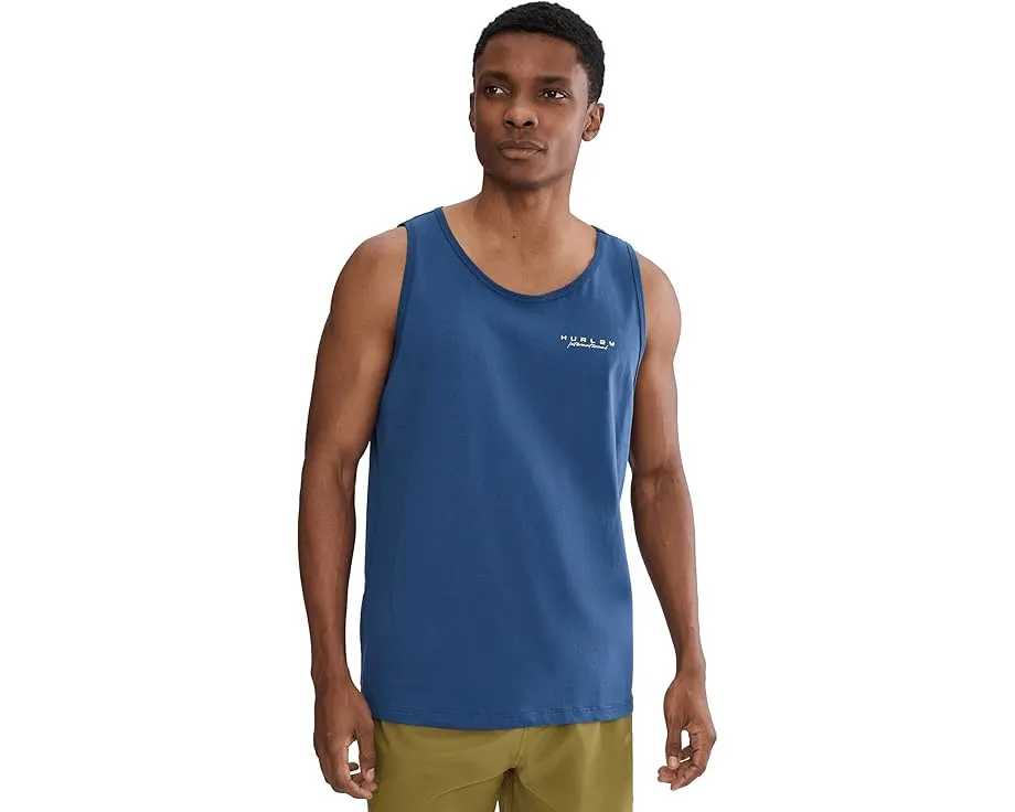 Hurley Midnight Palm Топ без рукавов с расслабленным кроем и принтом