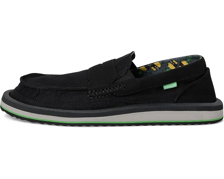 Лоферы Donny Loafer X Ben Gravy с льняным верхом и стелькой с принтом Sanuk