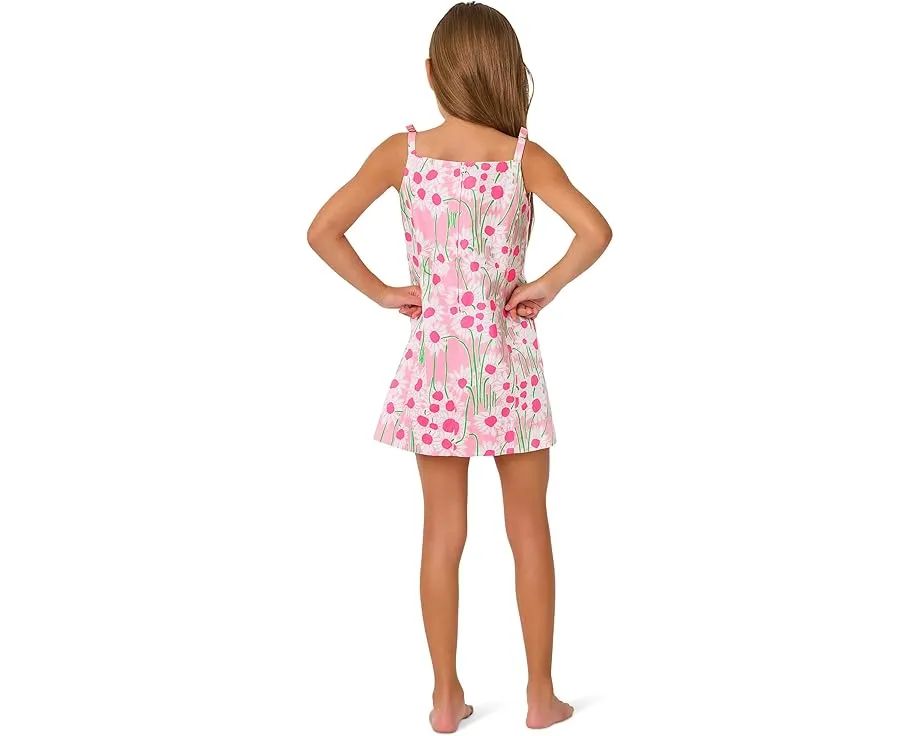Детское платье Mini Delores от Lilly Pulitzer без рукавов с цветочным принтом